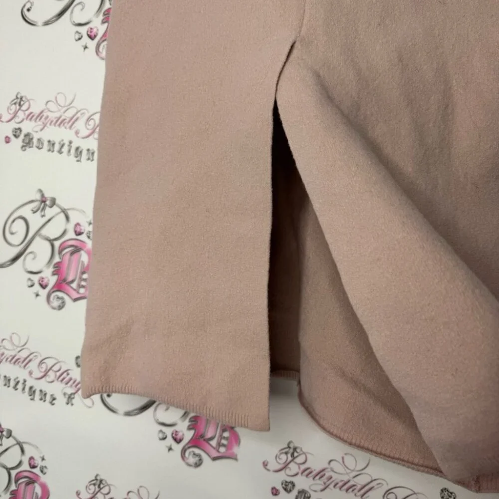 The group babaton aritzia skirt pink blush thick sexy slit in back warm luxury
